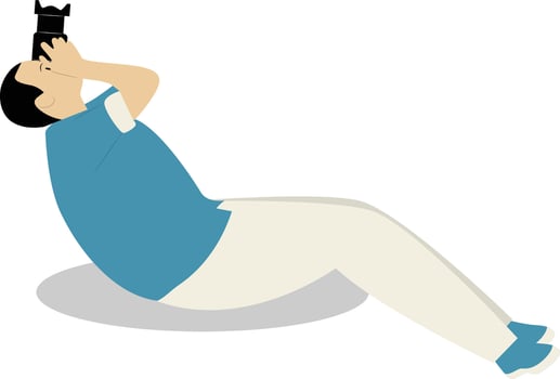 Profession Photographer Illustration on White Background. vector