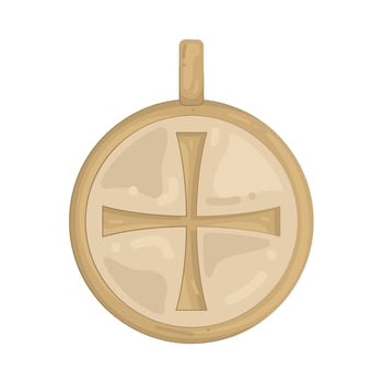 cross pendant Illustration vector