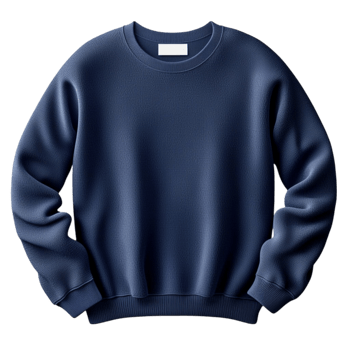 Cozy navy blue sweatshirt looks warm and comfortable for casual wear png