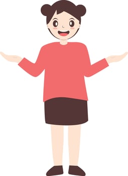 Cute Kids Cartoon Character with Cartoon Design. vector