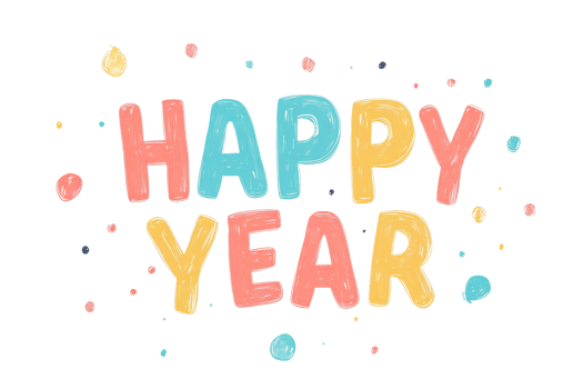 Celebrate the arrival of a joyful new year png