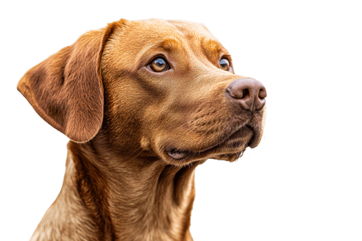 Thoughtful brown labrador retriever png