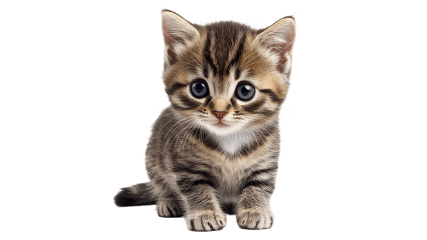 Kitten exploring in bright light png