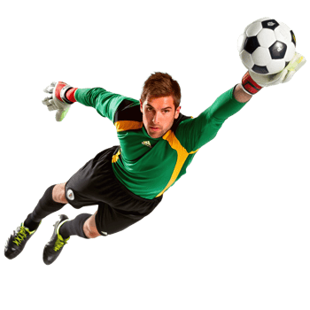 Soccer Goalkeeper Making a Spectacular Diving Save During a FastPaced Match png
