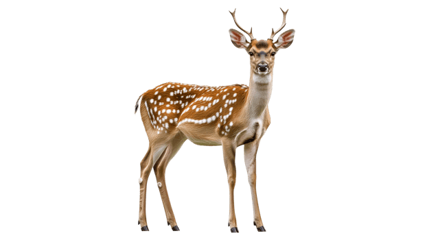 Young deer standing gracefully in a natural pose png