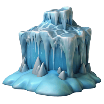 impressive classic Icy Cube 3D Model high resolution png