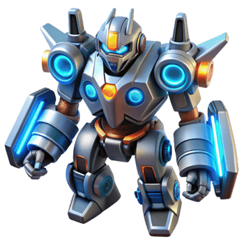 stunning traditional Futuristic Robot Illustration high quality png