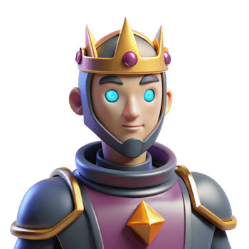 stunning classic 3D Cartoon King Illustration premium png