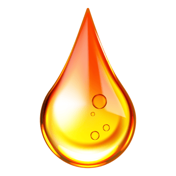 Realistic drop of oil isolated on transparent background. png