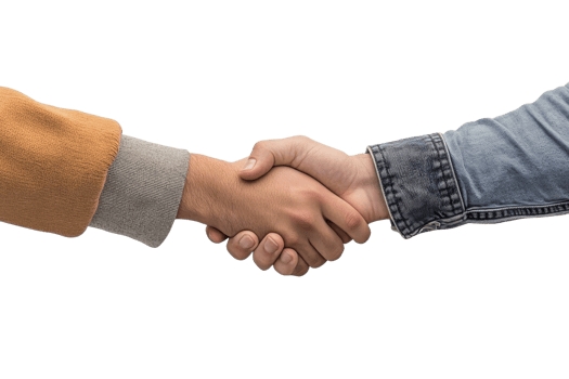 Friendly handshake agreement png
