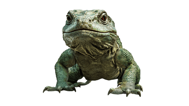 Close view of a unique lizard displaying features png