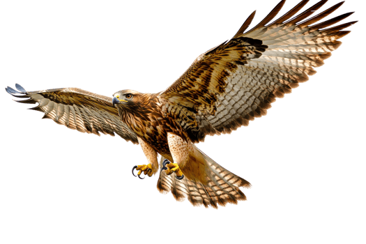 Majestic hawk soaring through the sky transparent png