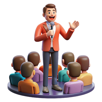 dramatic classic Public Speaking Presentation Skills for Engaging Audiences high resolution png