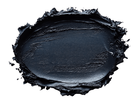 Dark blue paint smear with glossy finish, ideal for artistic projects png