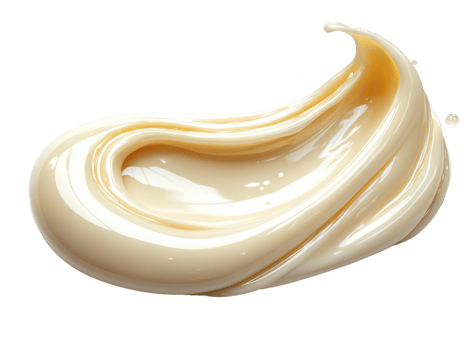 Creamy texture with smooth, glossy finish, ideal for beauty products png