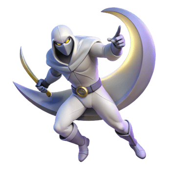 impressive rustic White Suited Hero 3D Illustration high resolution png