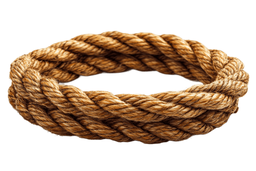 Natural rope coil designed for various purposes png