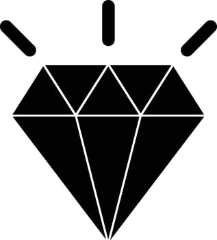 diamond icon and symbol flat illustration vector