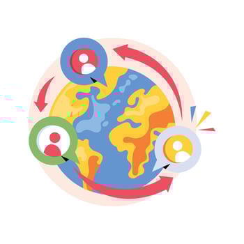 Connection Concepts Style illustrations. EPS 10 File stock illustration vector