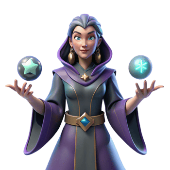impressive abstract 3D Render of a Fantasy Sorceress professional png