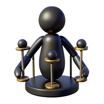 wonderful abstract 3D Render Abstract Figure with Spheres high quality png