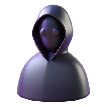 wonderful artistic Mysterious Hooded Figure 3D Render exclusive png