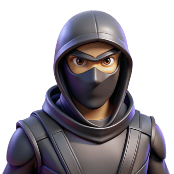 impressive abstract 3D Render Mysterious Ninja Character detailed png