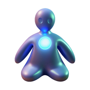 elegant classic Glowing 3D Render of a Figurine professional png