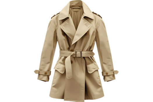 Classic trench coat for stylish autumn weather png