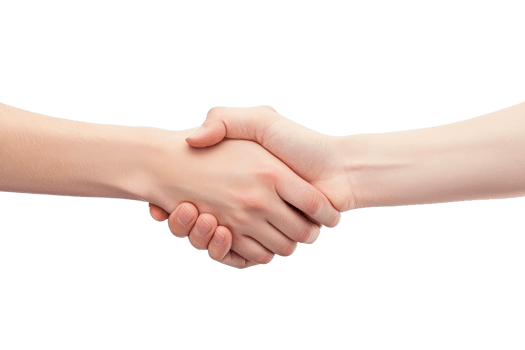 Confident handshake during a meeting png