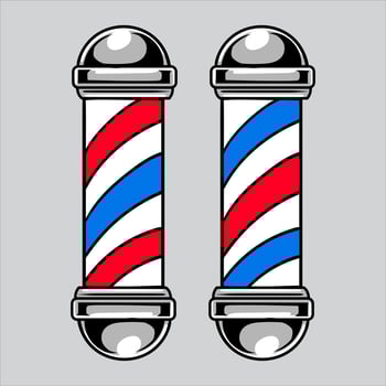 Barber's Pole element cartoon illustration vector