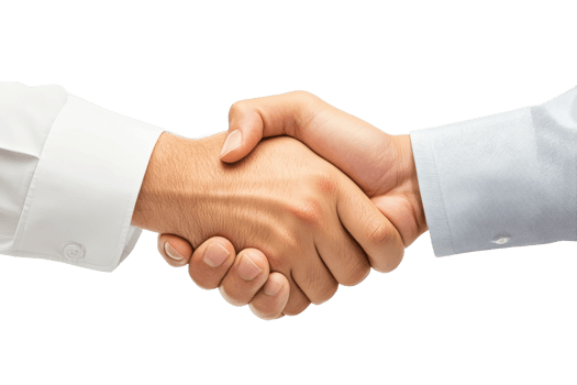 Pros shaking hands on an agreement png
