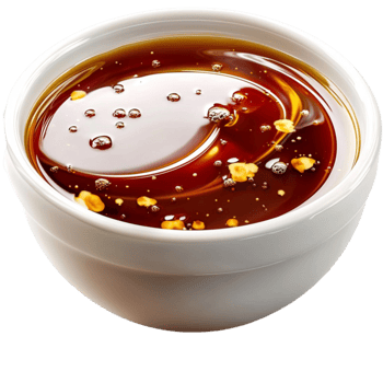 White bowl filled with golden honey and droplets looks sweet and png