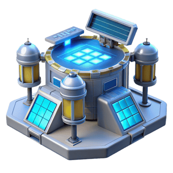 stunning modern Futuristic 3D Building Illustration authentic png