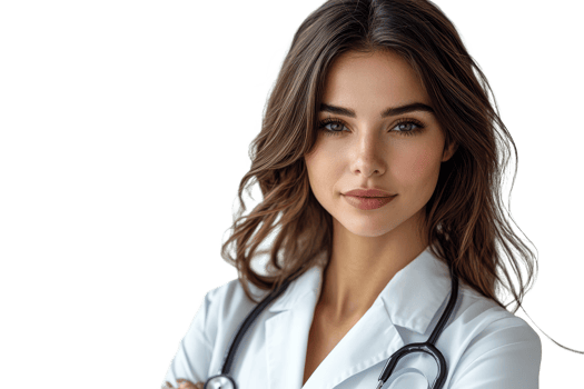 Young healthcare professional smiling confidently png