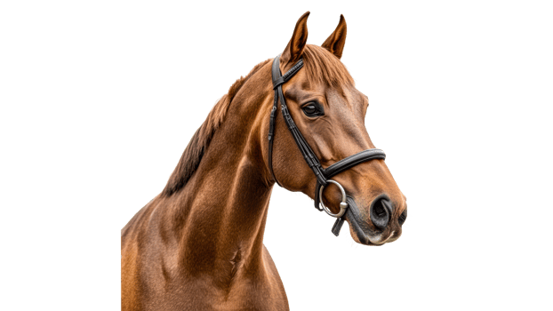 Stunning chestnut horse portrait png