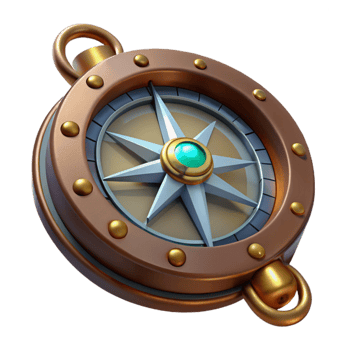 wonderful creative 3D Compass Rose Illustration premium png