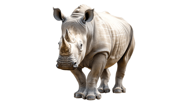 Rhinoceros walking in a natural environment png