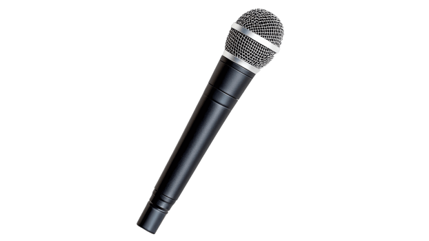 Studio microphone ready for use png