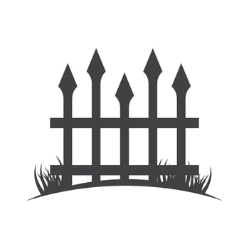 fence icon logo illustration vector