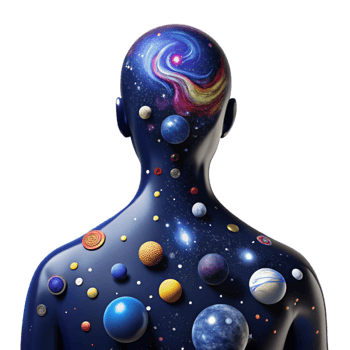 Cosmic Mind 3D Illustration png