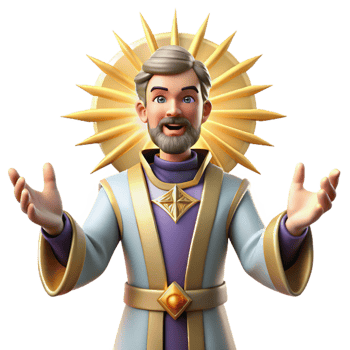 stunning vintage 3D Cartoon Wise Man Illustration 4K png