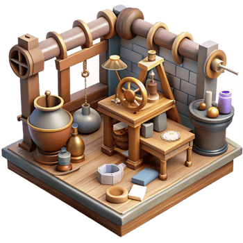 Isometric Workshop 3D Illustration png