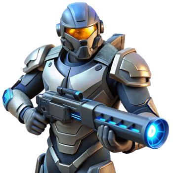 stunning rustic Futuristic Soldier 3D Render professional png