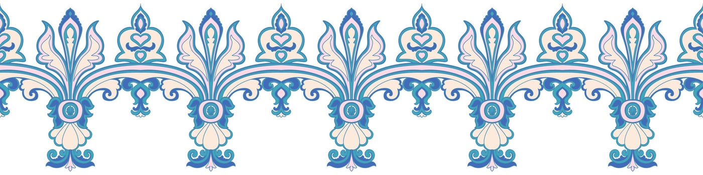 Pastel colored fence. Abstract vintage tribal ethnic pattern for carpet border. Fabric pattern. Wallpaper. vector