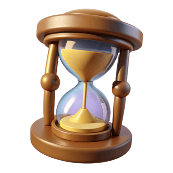extraordinary rustic 3D Hourglass Illustration Time Measurement exclusive png