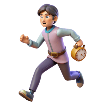 impressive contemporary Running Cartoon 3D Model 4K png
