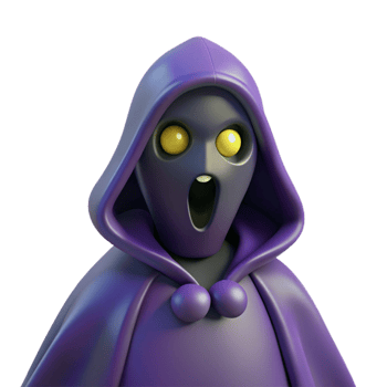 extraordinary contemporary 3D Render Spooky Ghost Illustration high quality png