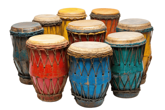 Rhythmic drum performance cultural festival music event outdoors png