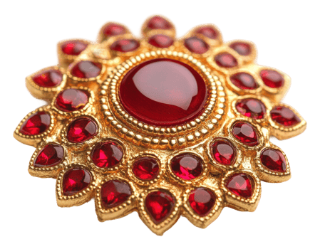 Luxurious red gemstone jewelry design studio elegant png